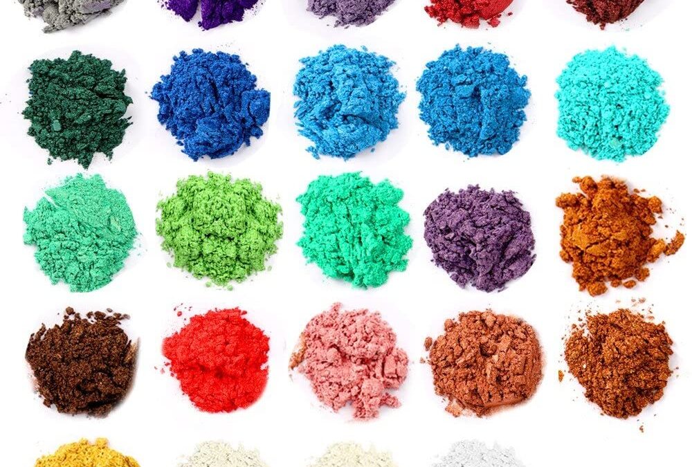 mica powder in multiple colors