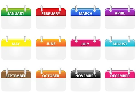 Different season calendar