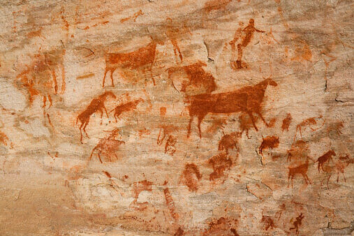 Cave Painting showing animals
